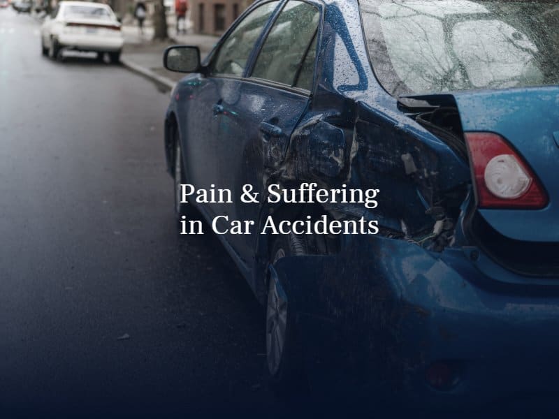 pain and suffering in car accidents
